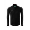 Erima Team Essential Tracktop Sports Jacket - comfortable, ribbed cuffs, side pockets - black/gray Men